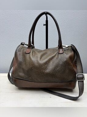 Vive La Difference Brown Leather Shoulder Bag